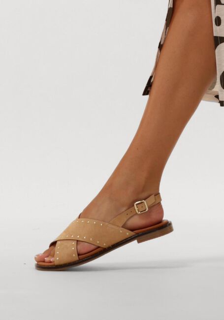 Bruine STEFANO LAURAN Platte sandalen S3115. - large