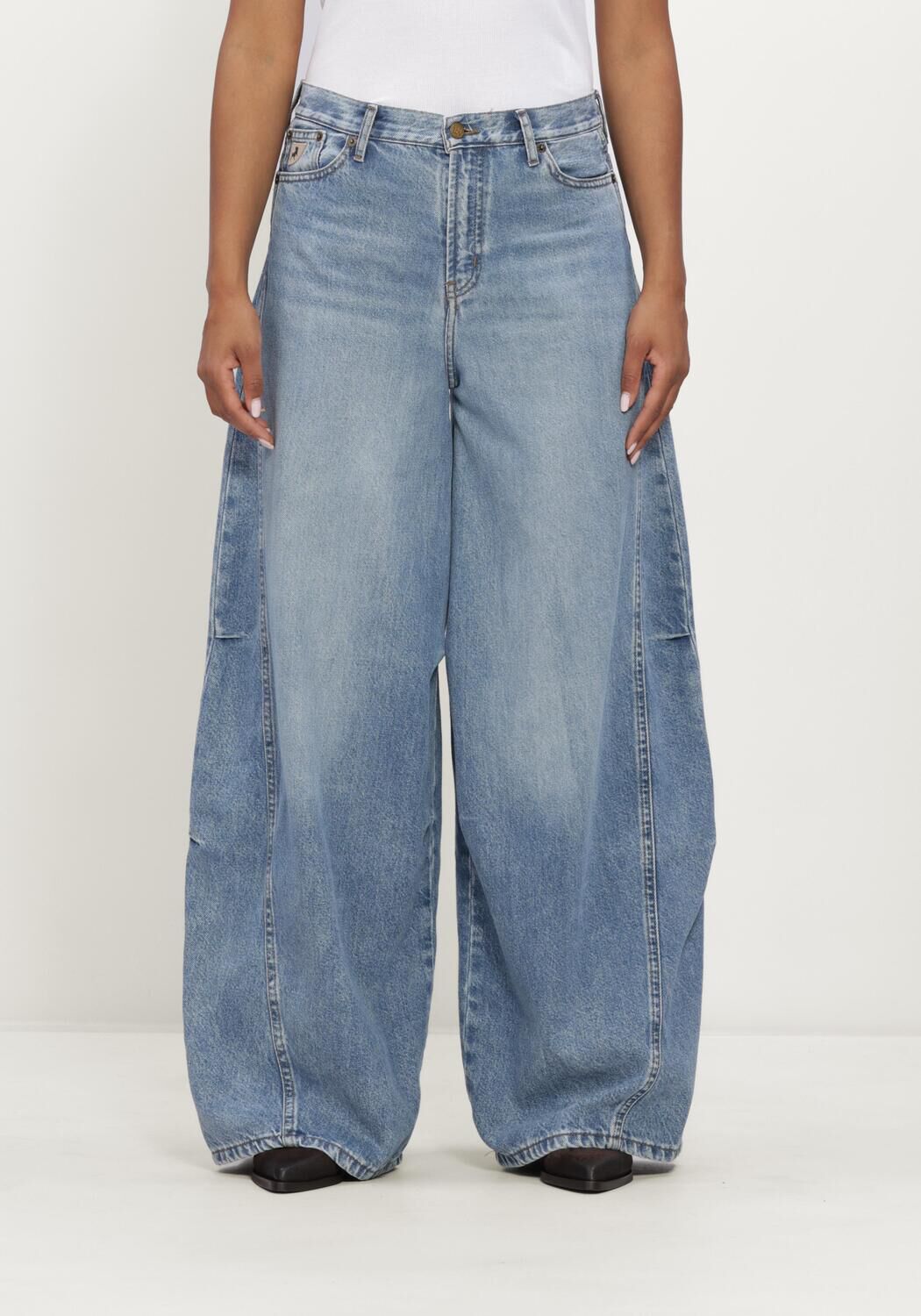 Lichtblauwe LOIS JEANS Wide jeans AEREA - large