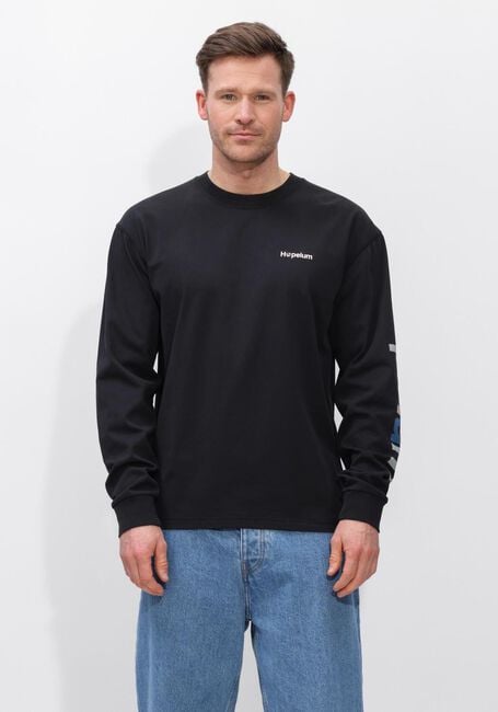 Zwarte HOPEIUM T-shirt PROTECT YOUR PEACE TEE L/S - large