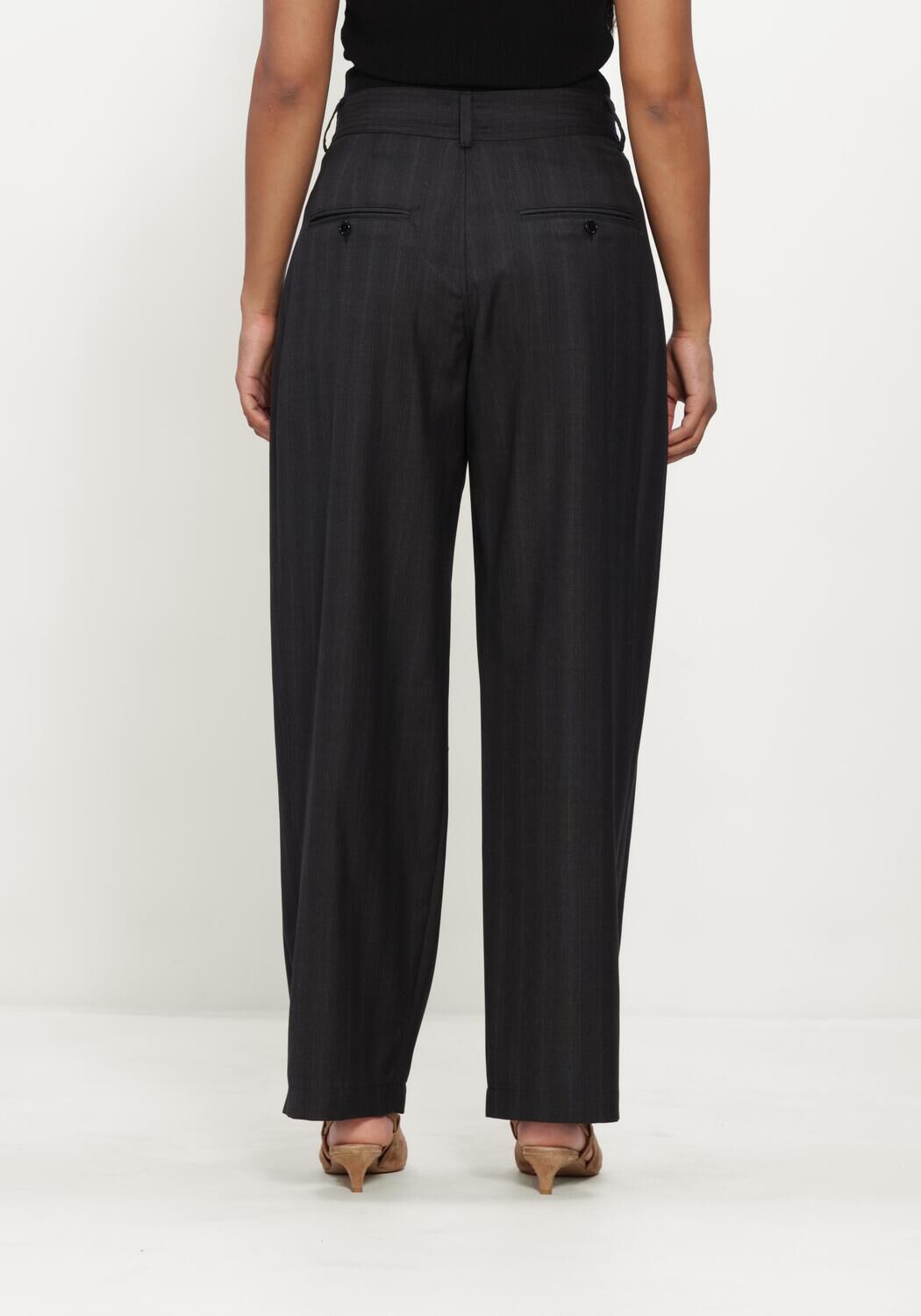 Donkergrijze ISABEL MARANT Wijde broek MAYERA PANTS - large
