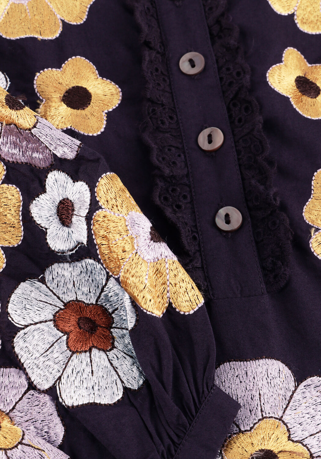 Donkerblauwe ANTIK BATIK Blouses AMANTINA BLOUSE - large