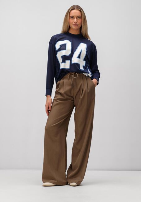 Donkerblauwe HAUTE L'AMITI&Eacute; Top AMERICAN FOOTBALL LS TEE - large