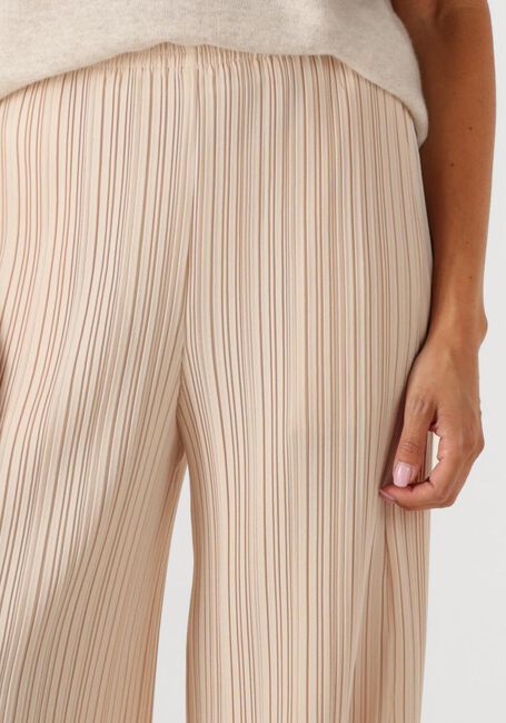 Gebroken wit FORTE FORTE Pantalon POLY CREPE PLISSE' REGULAR WAIST PANTS - large