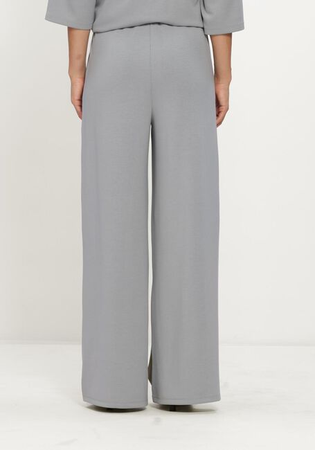 Lichtgrijze ALIX THE LABEL Joggingbroek LADIES KNITTED SCUBA WIDE LEG PANTS - large