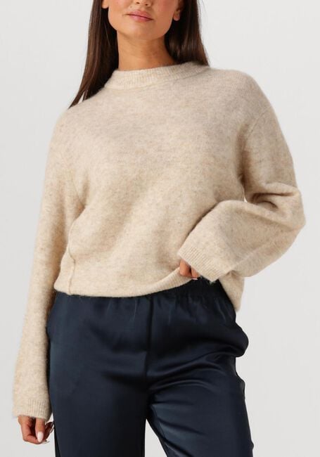 Beige SECOND FEMALE Trui BEATE KNIT O-NECK - large