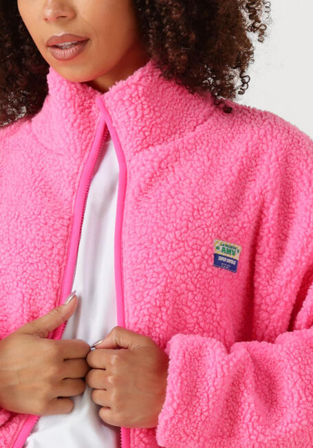 Roze AMERICAN VINTAGE Faux fur jas HOKTOWN WOMAN - large