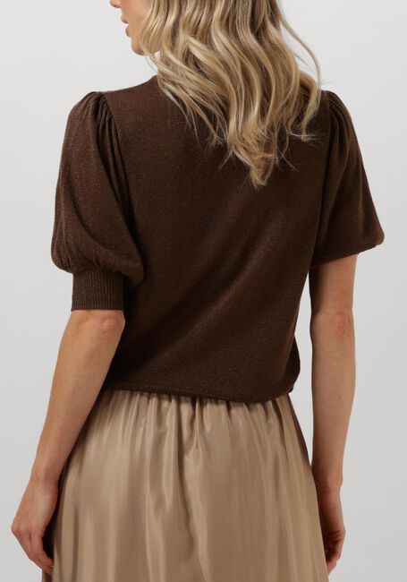 Bruine MINUS Tops & T-shirts LUREX POFMOUW TOP - large