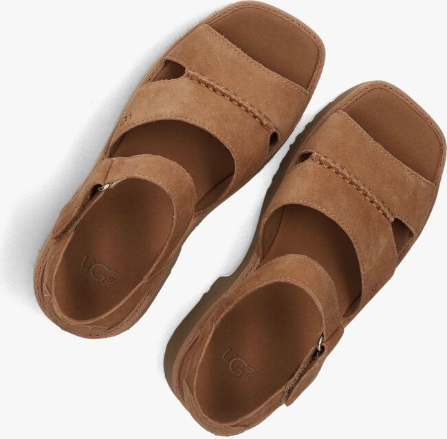 Cognac UGG Sandalen met hak W NEW HEIGHTS ANKLE STRAP Cognac UGG Sandalen met hak W NEW HEIGHTS ANKLE STRAP - large