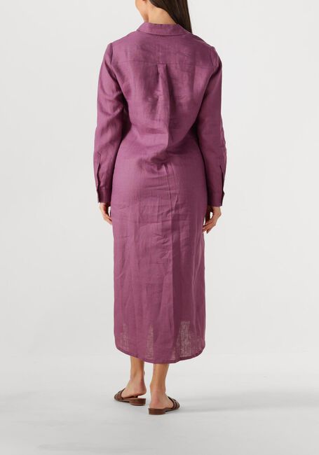 Paarse RESORT FINEST Midi jurk SHIRT DRESS - large