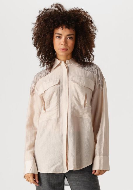 Beige COPENHAGEN MUSE Blouses CMPOPSY-SHIRT - large