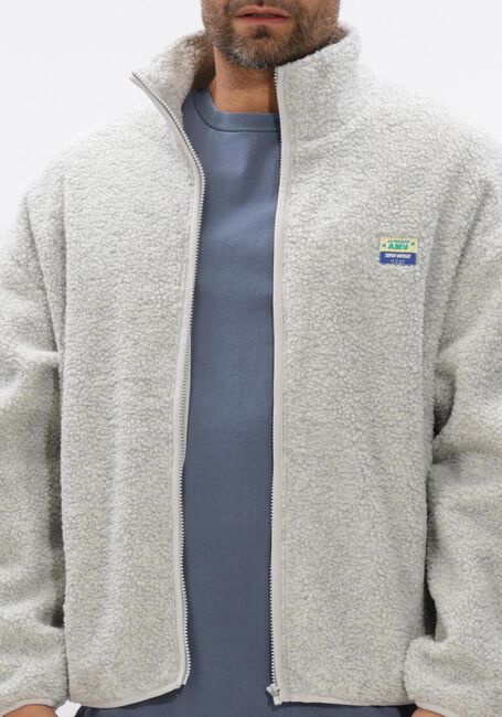 Lichtgrijze AMERICAN VINTAGE Vest HOKTOWN ZIP - large