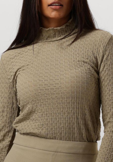 Groene DANTE6 Trui ZANE STRUCTURED LAYERING TOP - large