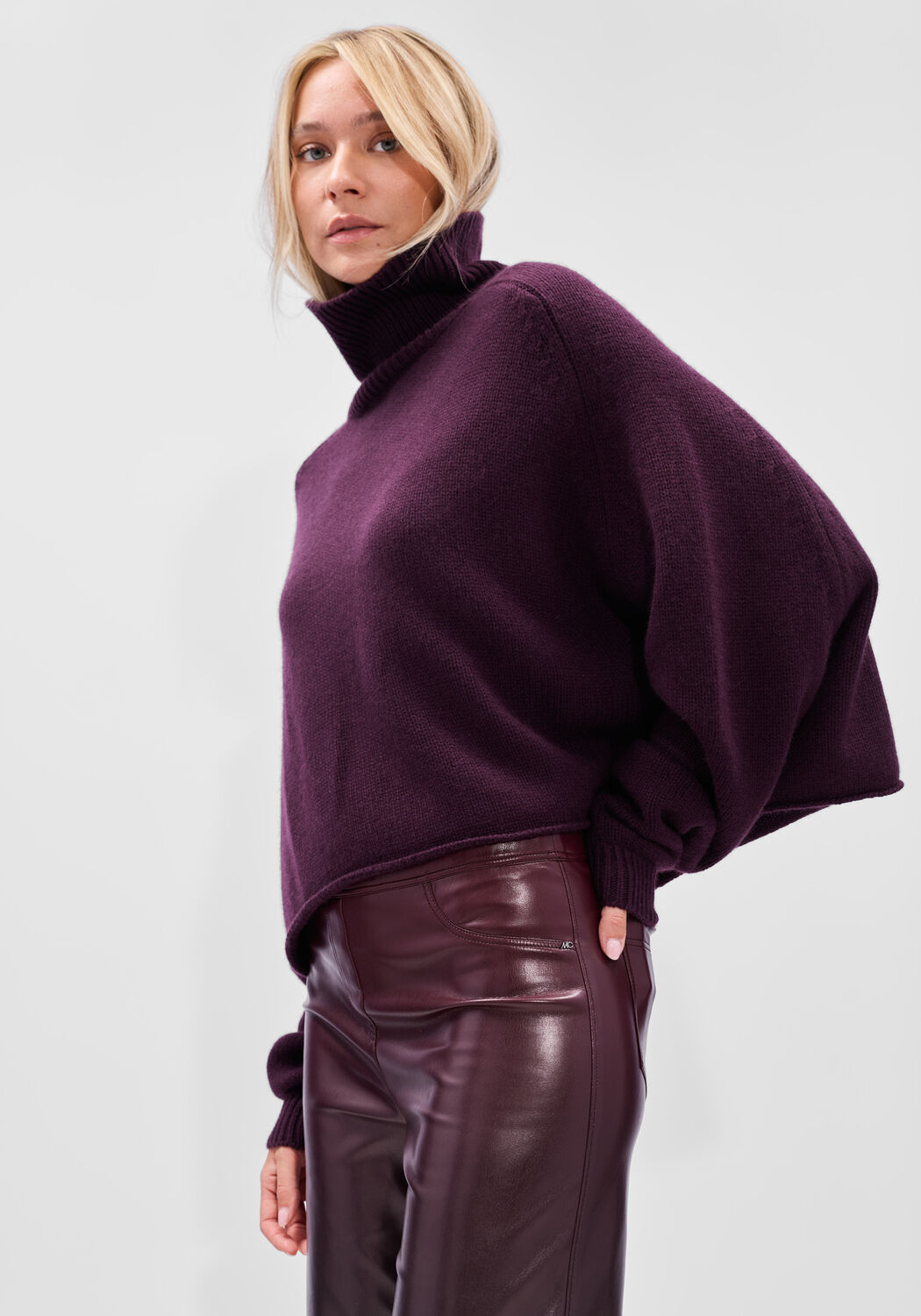 Bordeaux LISA YANG Trui CATHIE SWEATER - large