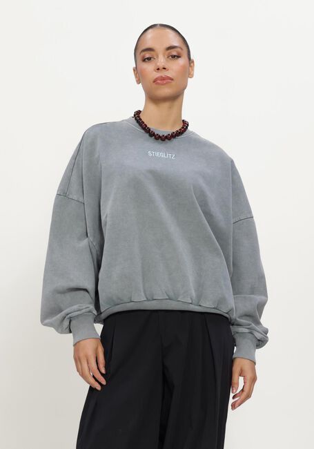 Grijze STIEGLITZ Tops & T-shirts BASIC WORN-OUT SWEATER - large