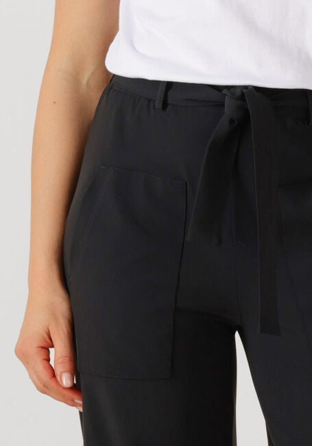 Zwarte PENN & INK Wijde broek BOWIE - large