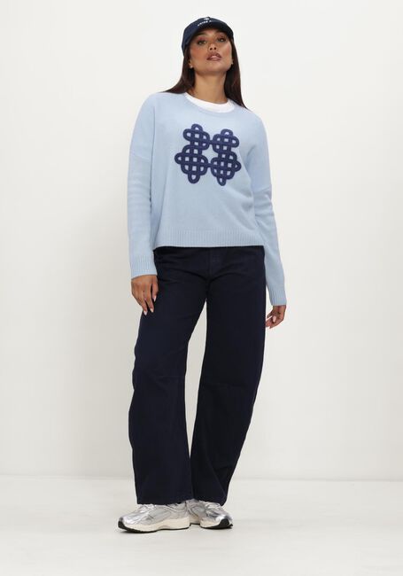 Donkerblauwe LOIS JEANS Wijde broek DALI CHINO - large