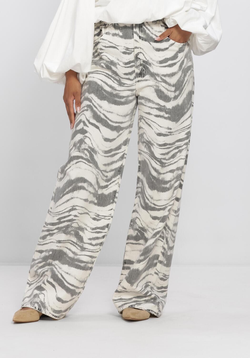 Creme AGOLDE Jeans LYONNE JEAN - large
