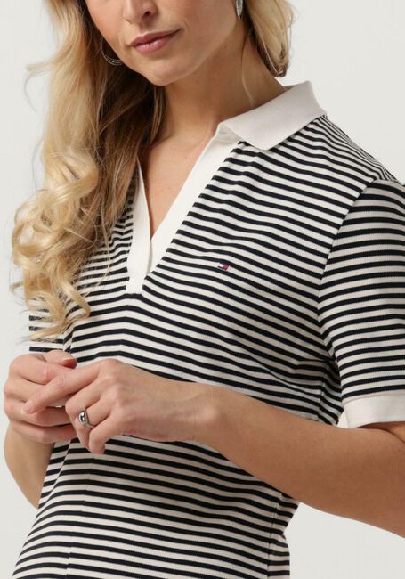Blauwe TOMMY HILFIGER Mini jurk F+F OPEN PLCKTLYCLL POLO DRESS - large