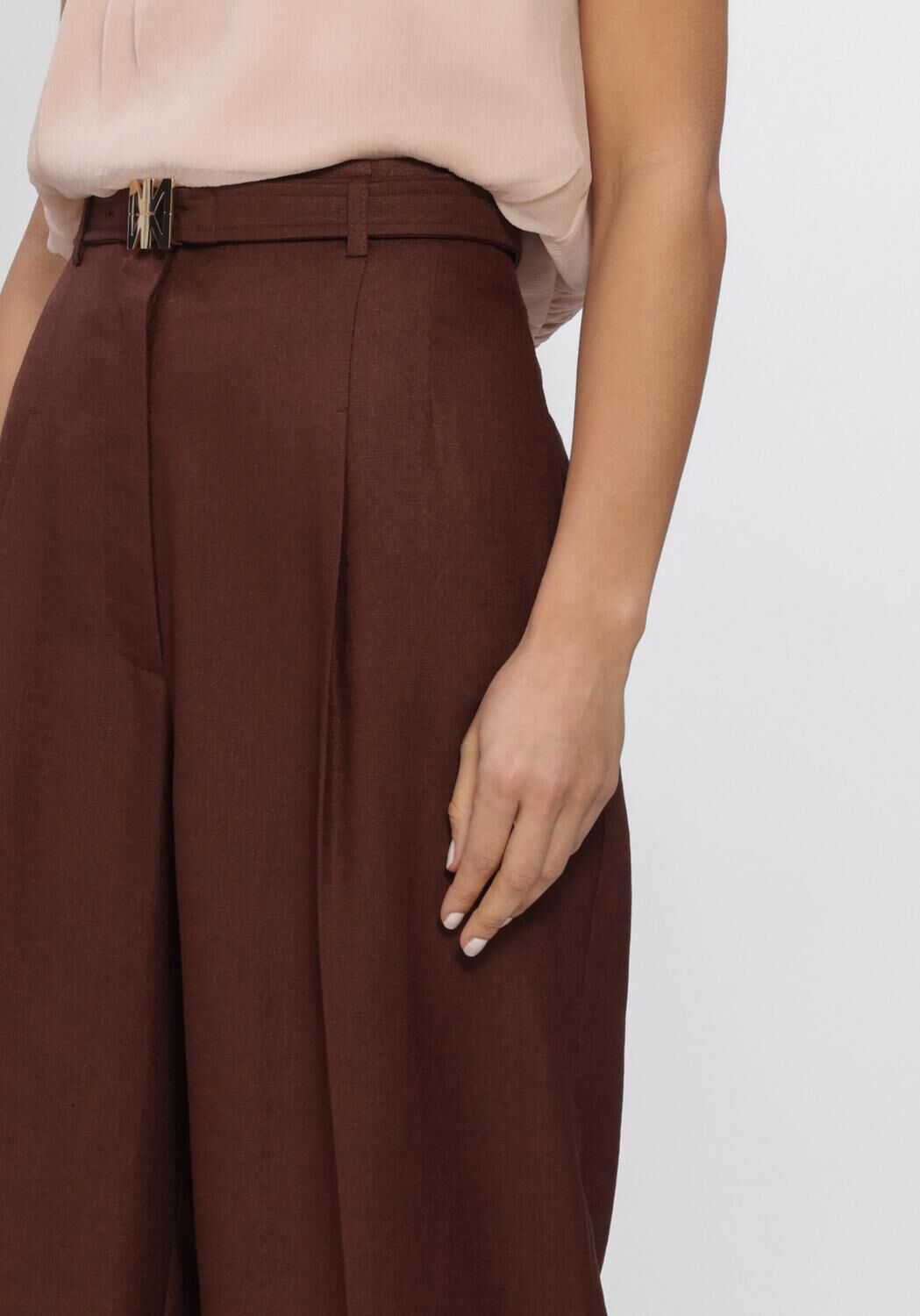 Bruine NATAN Pantalon PANTALON AVEC CEINTURE - large