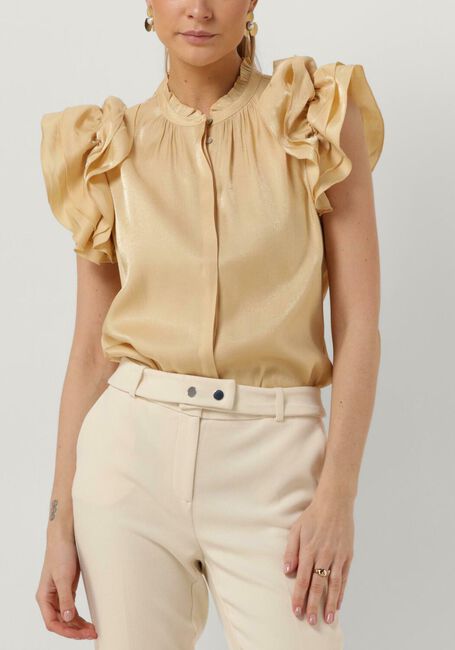 Beige AAIKO Blouses GEZANA SHIMMERY VIS 355 - large