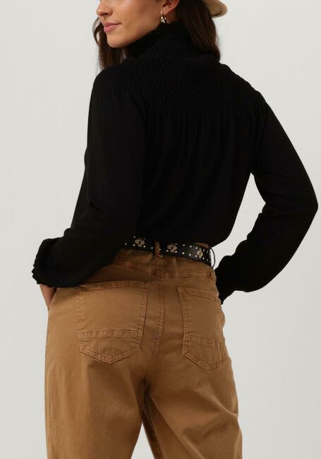 Zwarte SUMMUM Tops & T-shirts SMOCKED SWEATER BASIC KNIT - large