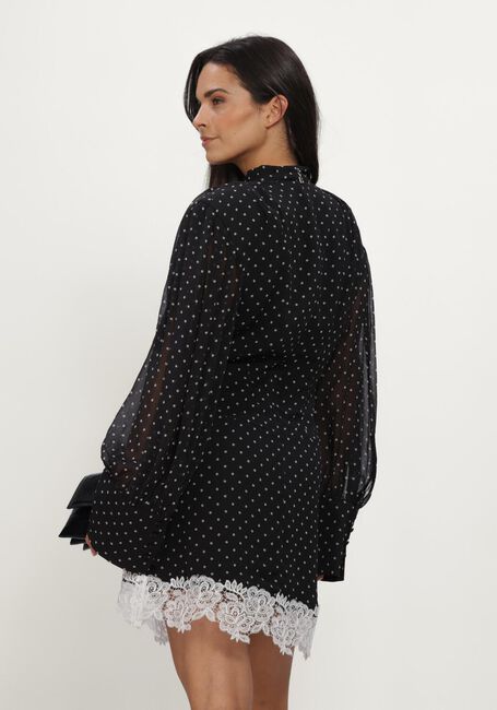 Zwarte ROTATE Blouses MINIDRESS LS LACE DETAIL - large