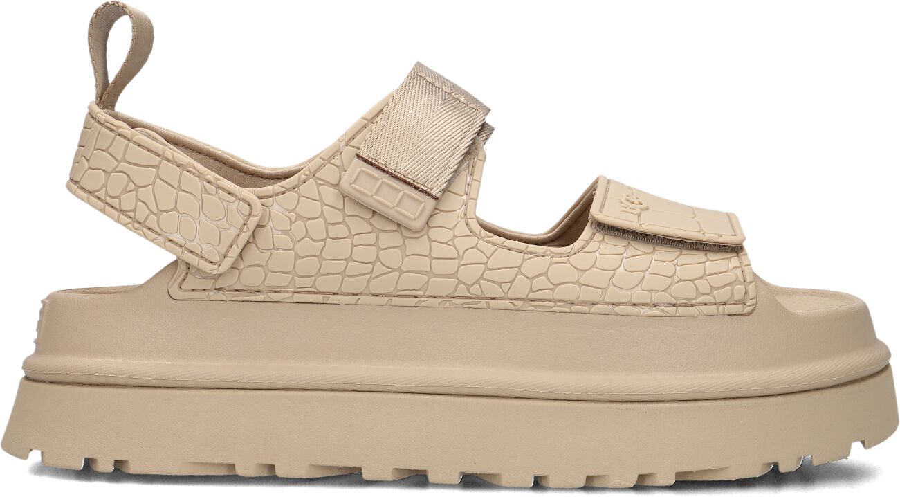 UGG Dames W Goldenglow Embossed, Maat: 40, Materiaal: Rubber, Kleur: Beige afbeelding