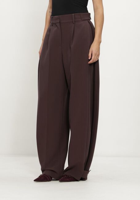 Bruine CO'COUTURE Wijde broek ACILECC LEG PLEAT PANT - large