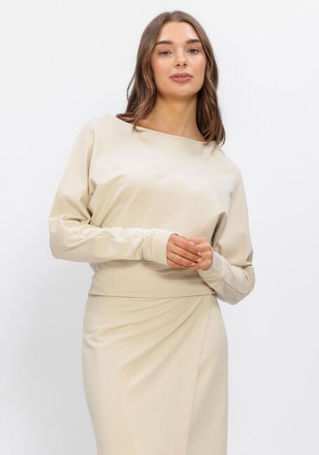 Beige PENN & INK Trui SWEATER - large