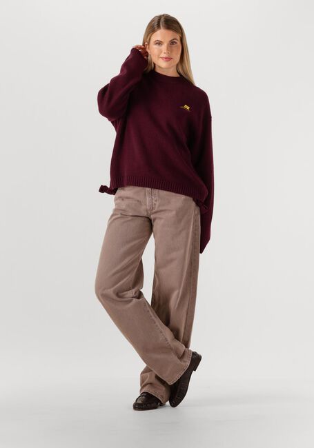 Taupe AGOLDE Wide jeans CUFFED TAPER IN CERAMIC - large