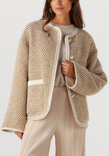 Gouden FORTE FORTE Blazer NATTE' TWEED BLOUSON - large