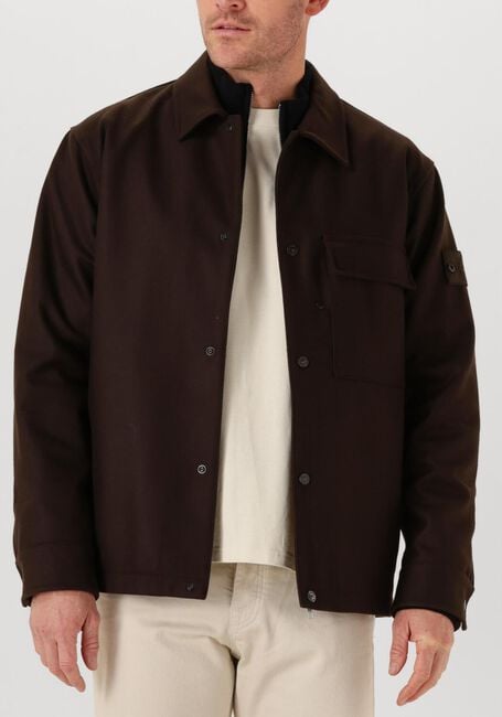 Bruine STONE ISLAND Overshirt SHIRTS - large