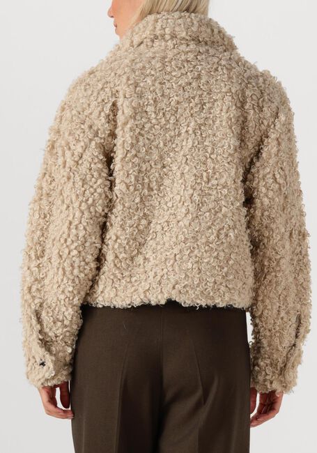 Beige COPENHAGEN MUSE Teddy jas CMCURLY-JACKET - large