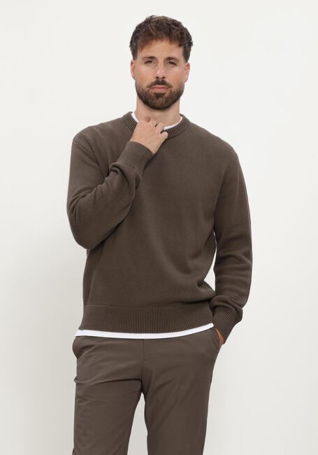 Donkergroene WAHTS Trui BURNS COTTON MERINO - large