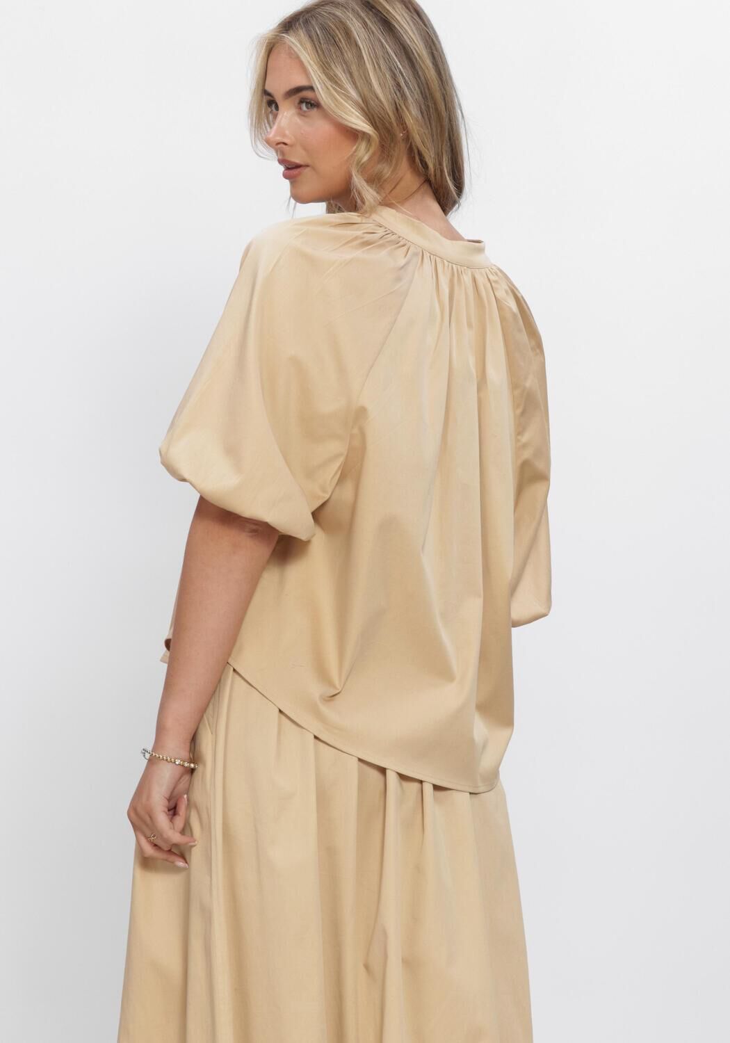 Beige AMAYA AMSTERDAM Blouses ELSIE BLOUSE - large