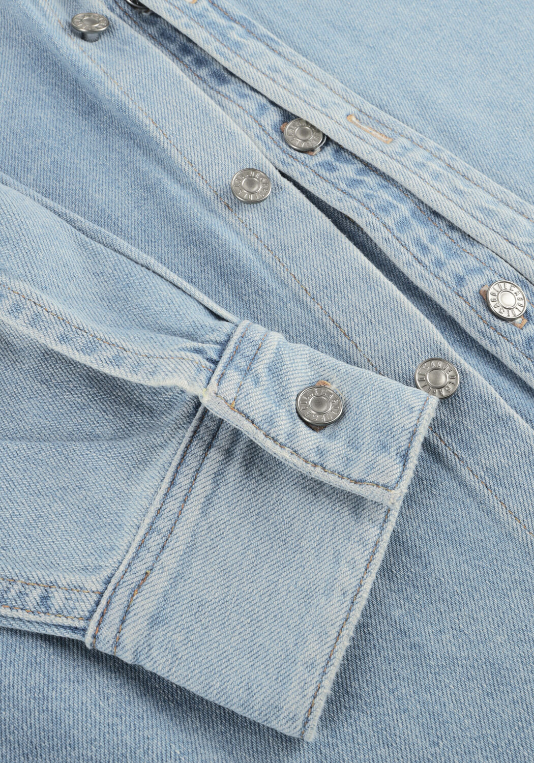 Lichtblauwe AGOLDE Blouses AMRYN SHIRT IN EDITION - large