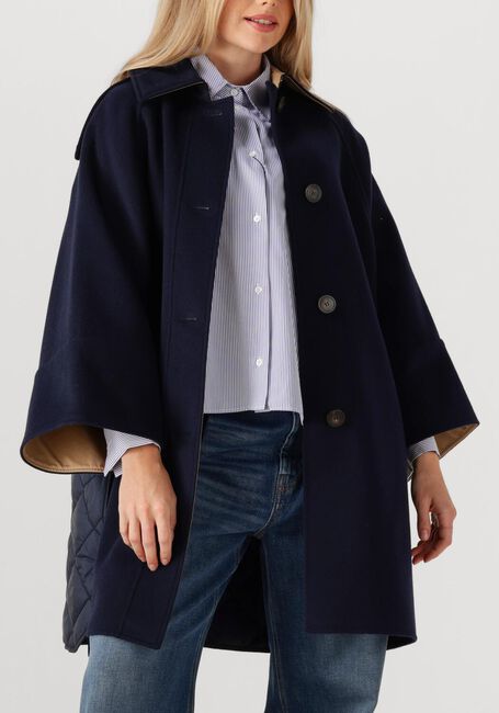 Donkerblauwe MAX MARA Mantel RUFO - large