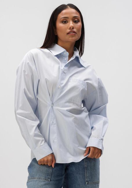 Lichtblauwe HERSKIND Blouses LORENZO SHIRT - large