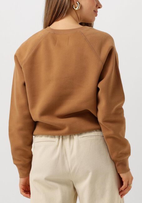 Camel UGG Sweater MADELINE FUZZY LOGO CREWNECK - large