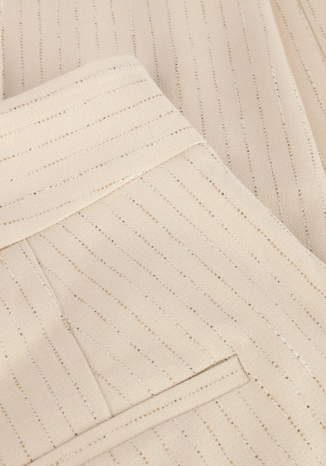 Beige AAIKO Pantalon SONJA STRIPE VIS 526 - large