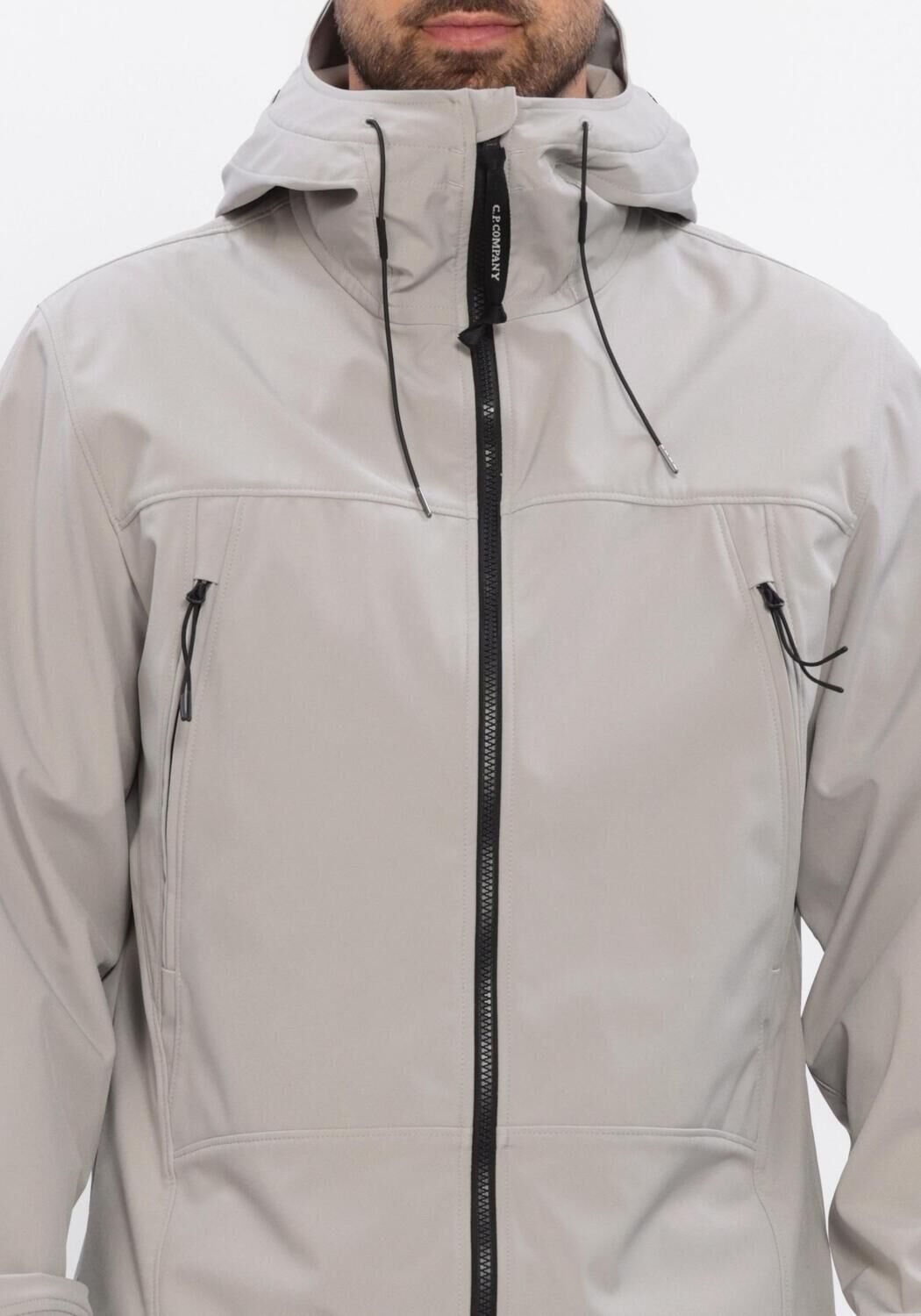 Grijze CP COMPANY Jack C.P. SHELL-R GOGGLE JACKET - large