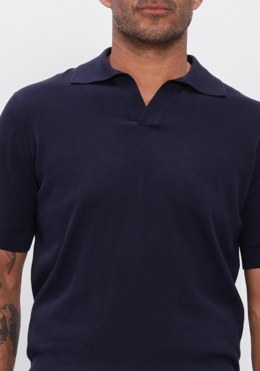 Donkerblauwe FILIPPO DE LAURENTIIS Polo POLO MC SKIPPER - large