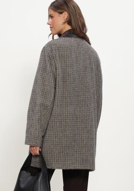 Grijze LUISA CERANO Jack KARO-KURZMANTEL AUS WOLL-MIX - large