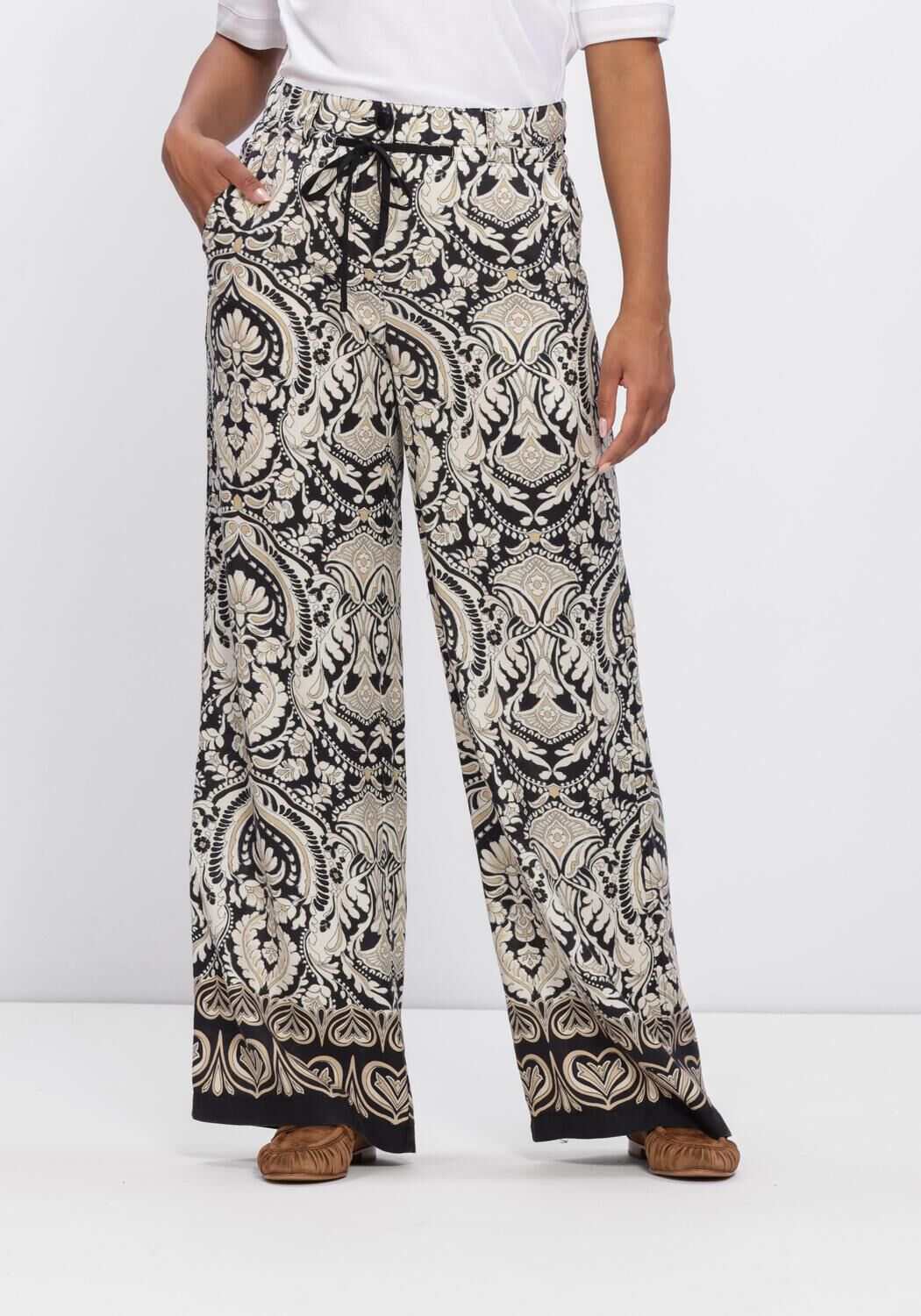 Multi CAMBIO Wijde broek ADRIENNE - large