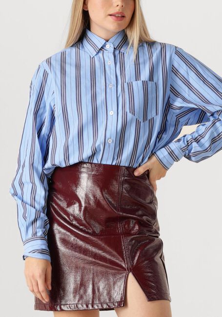 Blauwe HAUTE L'AMITIÉ Blouses BUTTON DOWN STRIPE SHIRT - large