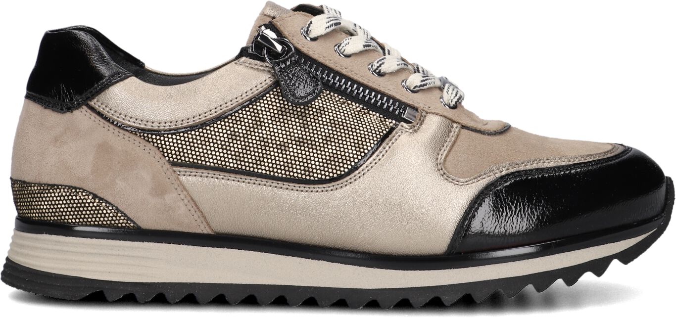 Hassia Lage Sneakers Dames 302031, Maat: 41, Materiaal: Leer, Kleur: Taupe