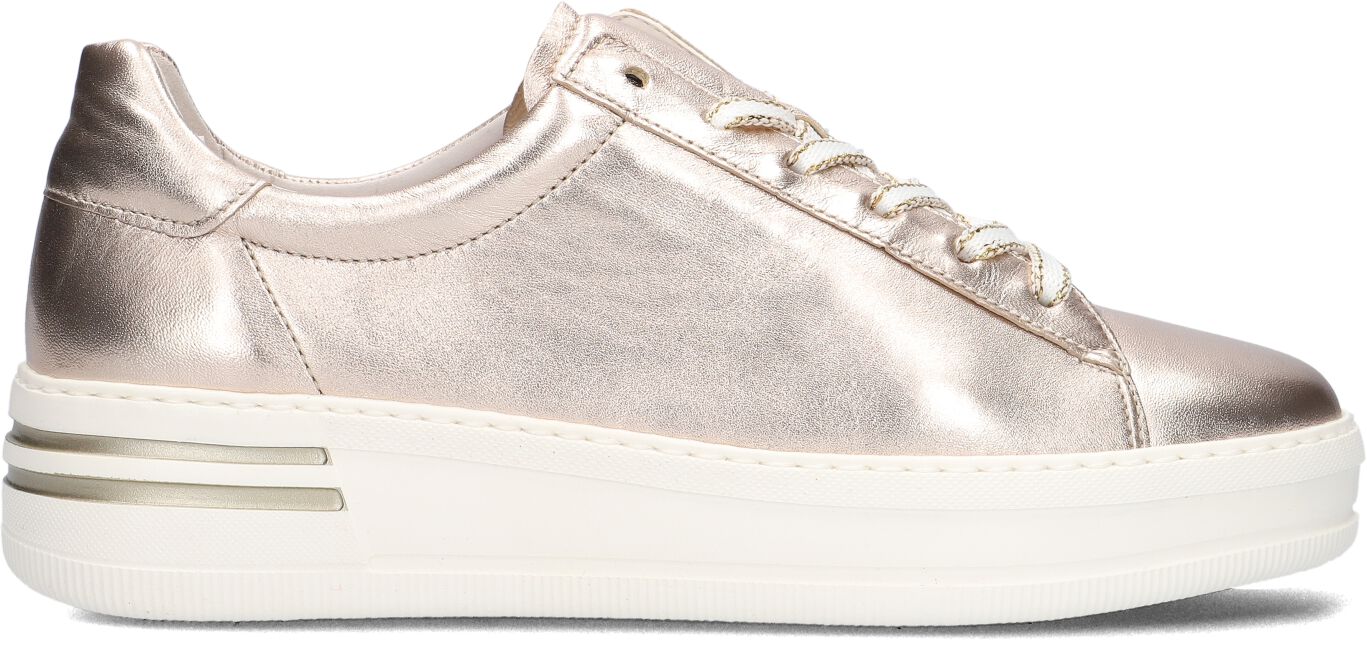 Gabor Lage Sneakers Dames 395, Maat: 40, Materiaal: Leer, Kleur: Goud