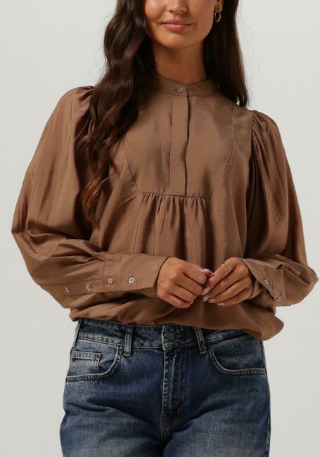 Bruine CO'COUTURE Blouse CALLUM VOLUME SHIRT - large