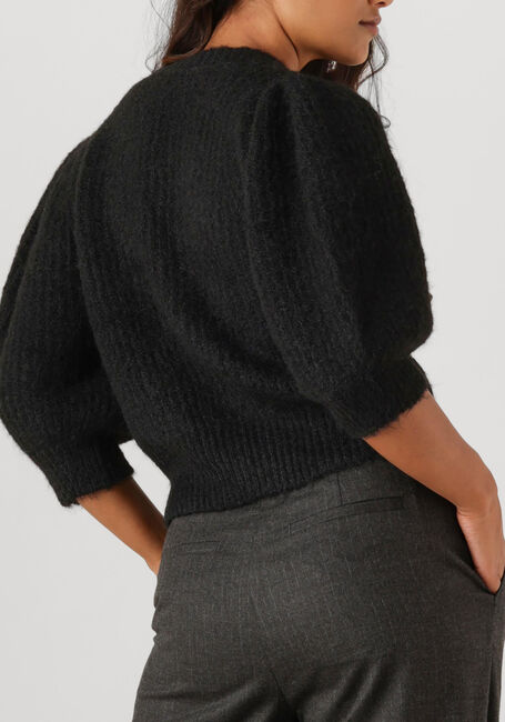 Zwarte CO'COUTURE Trui CORALIE CC BOW RIB CARDIGAN - large