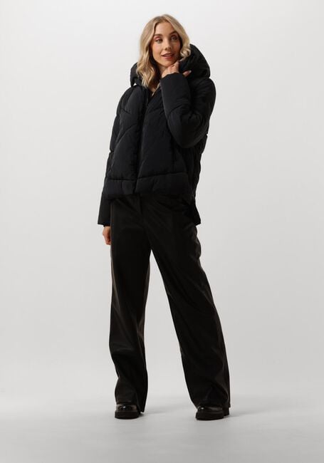 Zwarte BLONDE08 Gewatteerde jas KORTE DOORGESTIKTE JAS - large